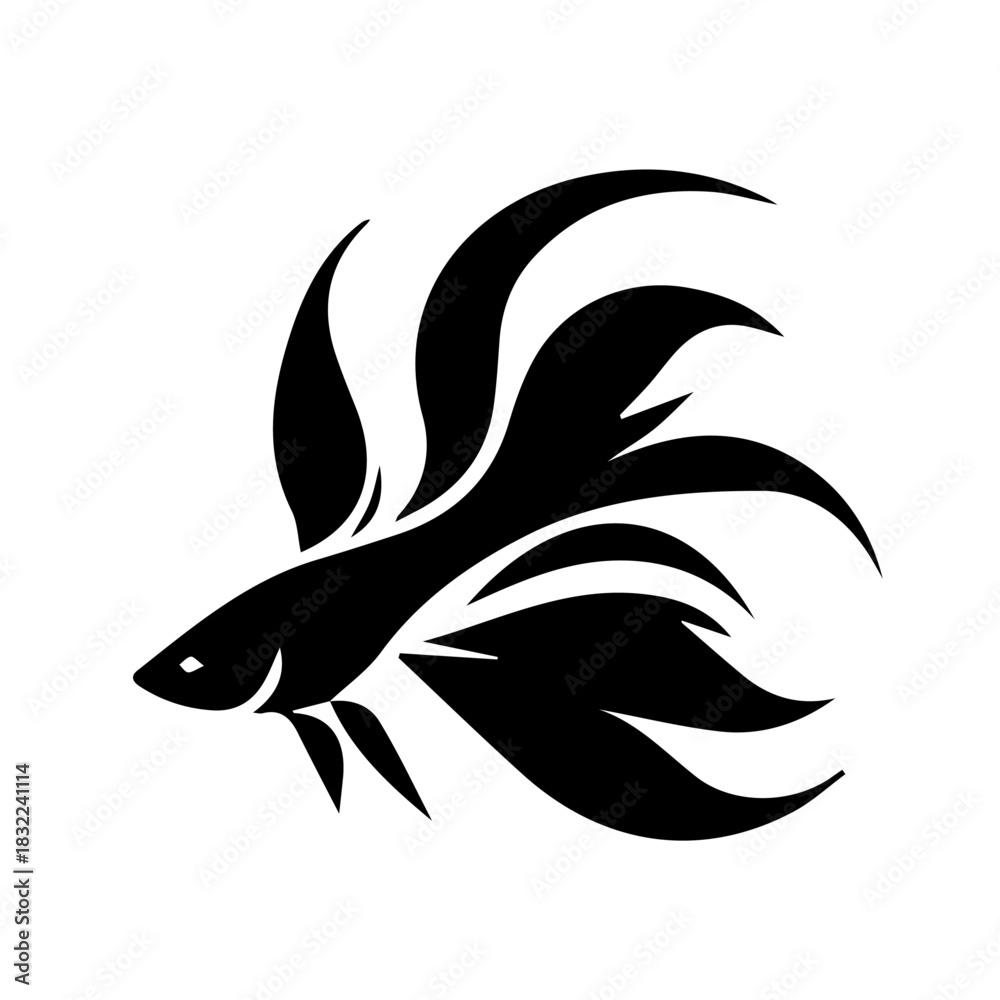 Naklejka premium fish tattoo vector