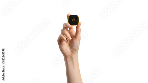 Wallpaper Mural Hand holding small gold bar isolated on transparent background Torontodigital.ca