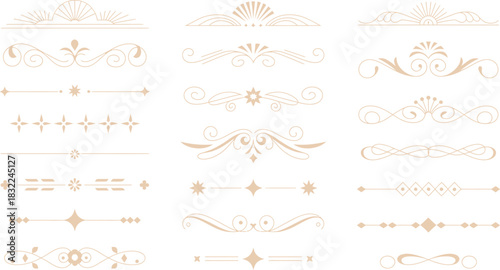 Elegant Vector Dividers and Ornate Design Elements Collection for Creative Projects