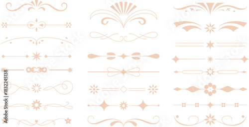 Decorative Ornaments for Design Projects and Elegant Borders
