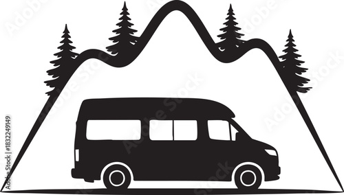 vector illustration of a bus