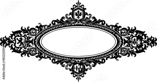 Elegant vintage frame for invitations, announcements, and branding, originally designed as scalable vector art for timeless style and versatility.