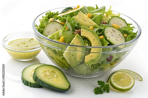 Cucumber Salad Fresh Vegetables Healthy Light Meal Dressing