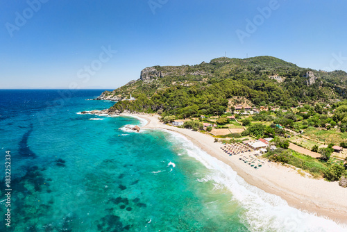 Fototapeta Naklejka Na Ścianę i Meble -  The beach Potami in Samos, Greece