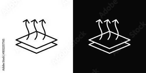 Breathable leather icon line drawing clipart symbol. Vector illustration