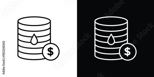 Commodity icon line drawing clipart symbol. Vector illustration