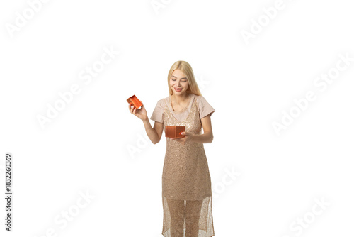 Girl Opening Gift Box