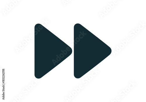 Fast forward icon vector illustration forward symbol next button sign play media arrow
