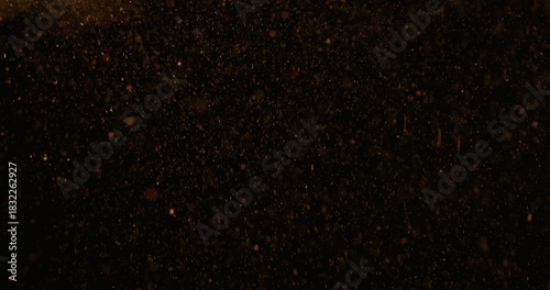 Wallpaper Mural Abstract particles of gold dust float in the air Torontodigital.ca