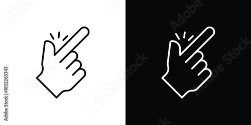 Easy icon line drawing clipart symbol. Vector illustration