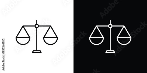 Ethics icon line drawing clipart symbol. Vector illustration