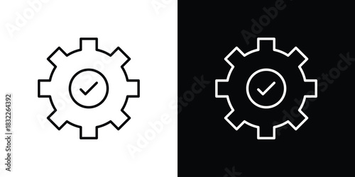 Execution icon line drawing clipart symbol. Vector illustration