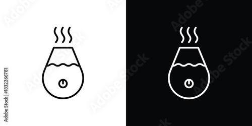 Humidifiers collection Silhouette flat icon design element vector glyph flat icons