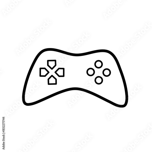 Joystick vector icon. Game console symbol. Vector illustration isolated on white background. vector Game controller icon in flat style