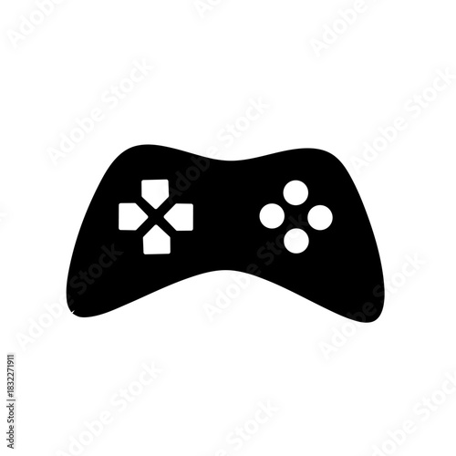 Joystick vector icon. Game console symbol. Vector illustration isolated on white background. vector Game controller icon in flat style