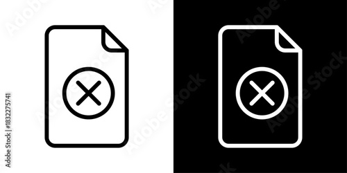 File icon with a minus sign, representing file deletion, removing documents, clearing data, and managing stored content.