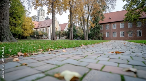 Fototapeta Naklejka Na Ścianę i Meble -  Tilt-shift view of Rothenburg ob der Tauber showcasing town hall and market square amidst charming medieval architecture