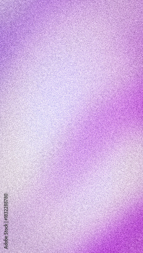 Stunning abstract gradient background with soft blurred transitions of purple, violet, lilac, and white, overlaid with a trendy grainy noise texture