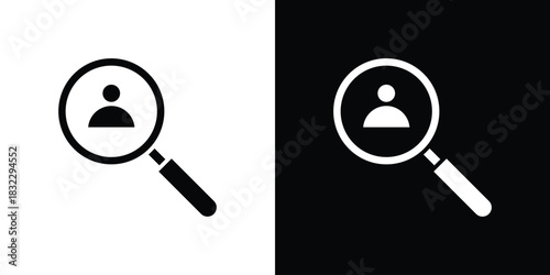 Recruitment icons symbol illustration. Vector graphics