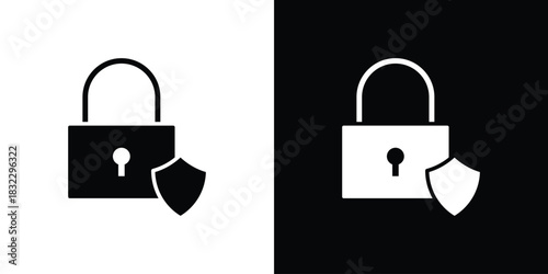 Security lock icons symbol illustration. Vector graphics