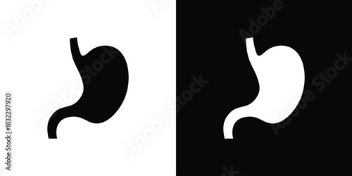 Stomach icons symbol illustration. Vector graphics
