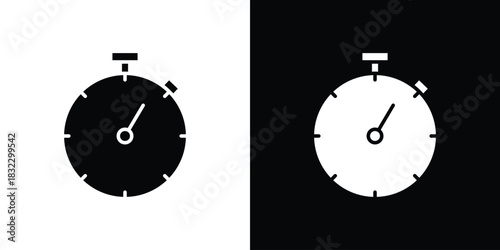 Timer icons symbol illustration. Vector graphics