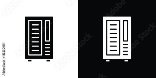 Vending machine icons symbol illustration. Vector graphics