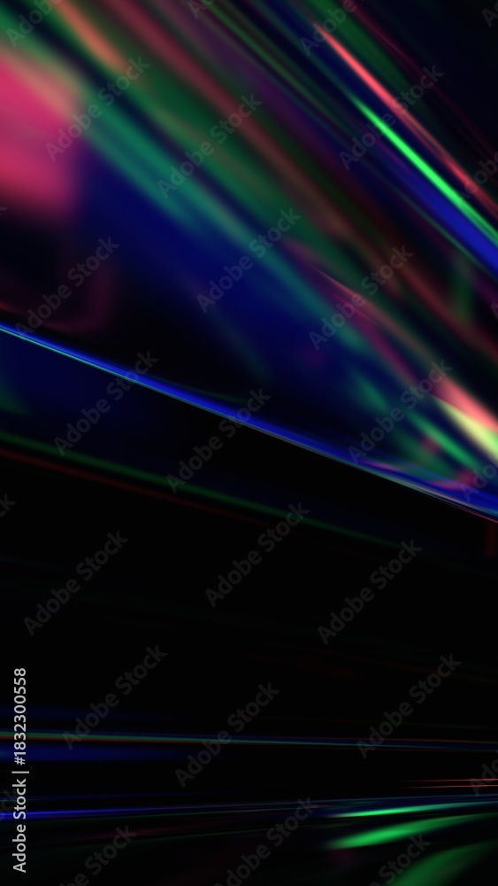 Fototapeta premium Abstract futuristic design, dark background, vertical orientation, 3d render