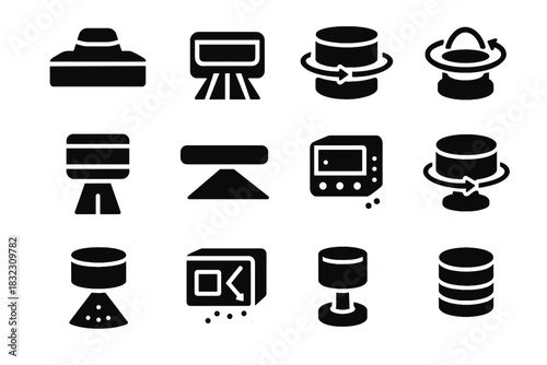 Block vector pulse module unit icon generator icons emitter lidar beam