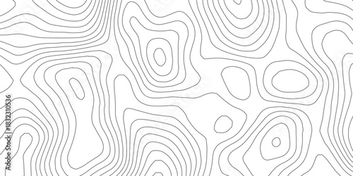 Topographic wave and curve line contour map background. Abstract wavy topographic map and curved lines background. Abstract geographic wave grid line map.