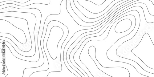 The concept map of a conditional geography scheme and the terrain path. Isolated Object.