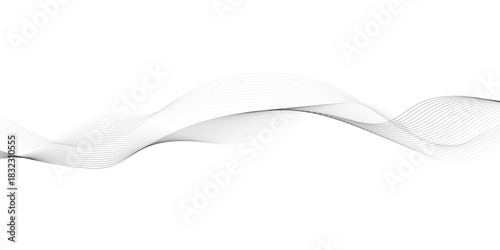 Abstract wavy curved lines background. Abstract wave line vector illustration. Sound equalizer icons with lines. abstract radial music icons. Audio beat symbol concept isolated on white. Vector illust