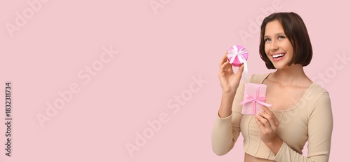 Beautiful young woman with ...