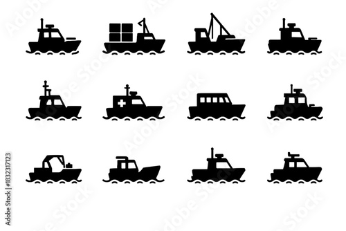 Micro vector boat nano boats harbor survey autonomous security service patrol cargo