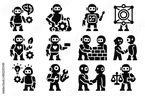 Icon builder compliance quantum vector natural module icons creativity explainable futuristic ai
