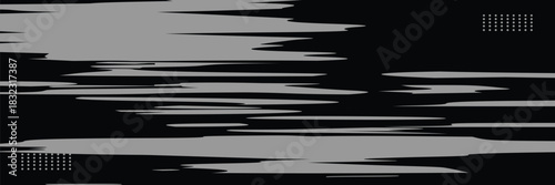 grey black brush wrap car sticker pattern abstract banner sporty lines black. illustration modern.