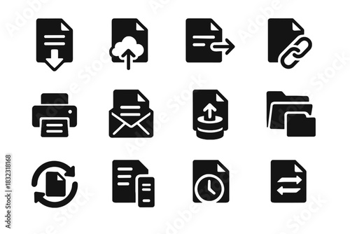 Progress file journal format icons vector share upload icon digital export email