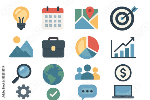 Marks vector icons icon captions punctuation no labels any collection typography simple