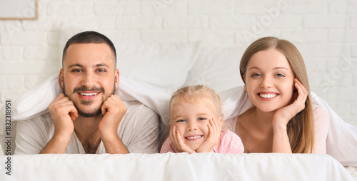 Happy parents with their li...