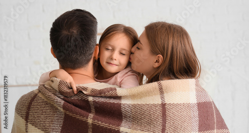 Cute little girl and her pa...