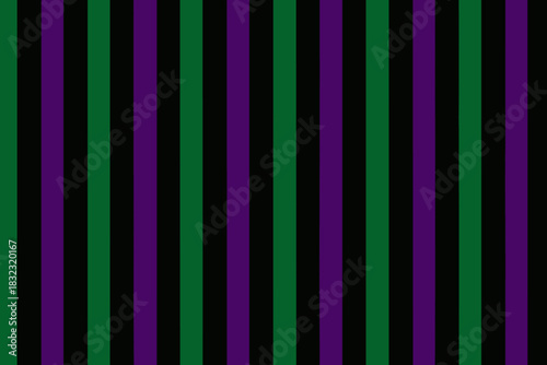 Vertical stripes pattern in black, green, and purple