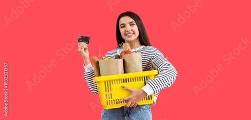Young woman with credit car...