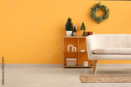 Cozy living room interior w...
