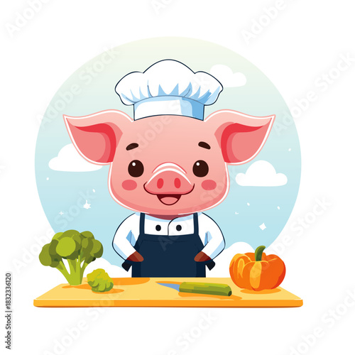 baby pig is cooking