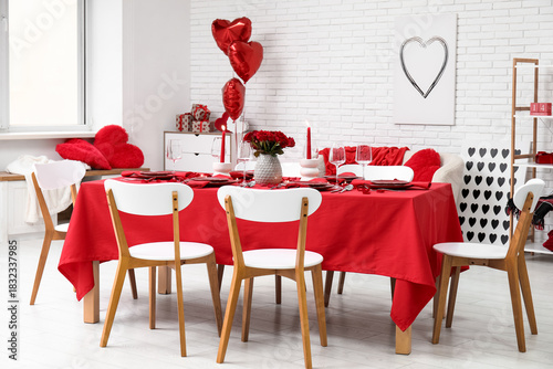 Festive table setting decor...