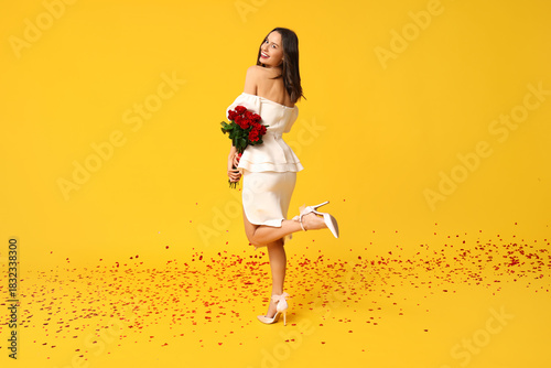 Beautiful young woman with ...