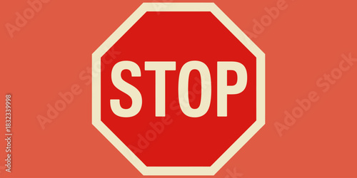 A red octagonal stop sign with the word STOP in white letters on a textured background.
