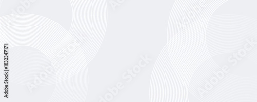 Minimalist soft Abstract Background in Gradient green and white Tones with Circles. Circle effect style geometric, abstract background.