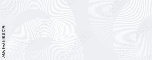 Minimalist soft Abstract Background in Gradient green and white Tones with Circles. Circle effect style geometric, abstract background.