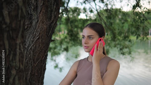 woman finished on phone and became upset and sad